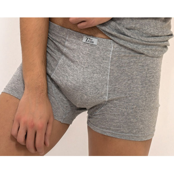 Μπόξερ εφαρμοστό γκρι με λάστιχο 620