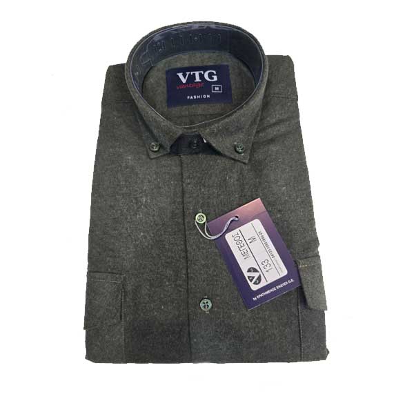 Πουκάμισο φανέλα σκούρο γκρι