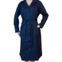 Ρόμπα κλασική ζέρσεϊ σκούρο μπλε