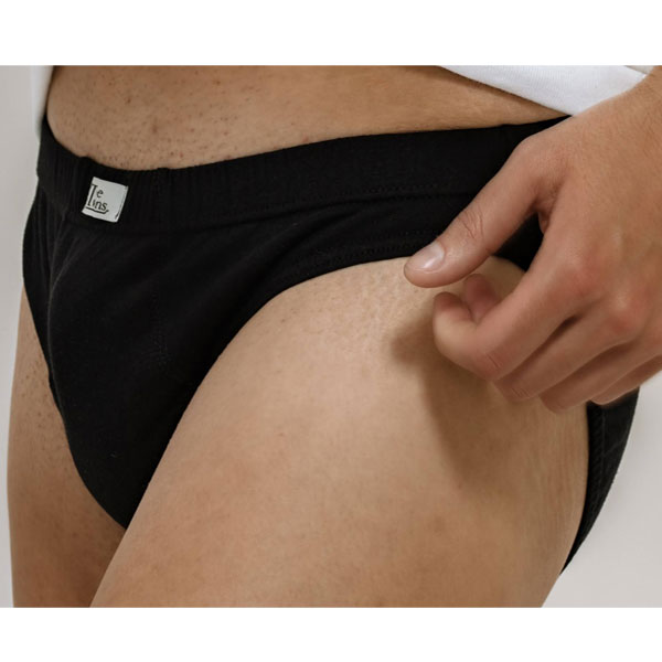 Σλιπ μαύρο εφαρμοστό με λάστιχο 132