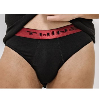 Σλιπ μαύρο με κόκκινο λάστιχο 133