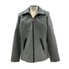 Jacket with Zipper Collar Velour Elastan