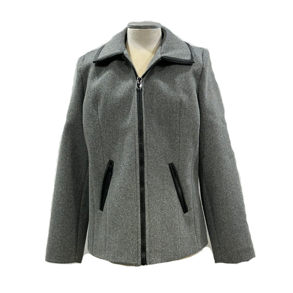 Μπουφάν Γιακα Φερμουαρ Βελουρ Elastan