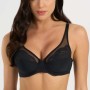 Spiman Bra microfiber underwire with jacquard lace